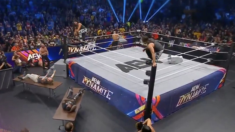 The Bucks about to fly off the ropes