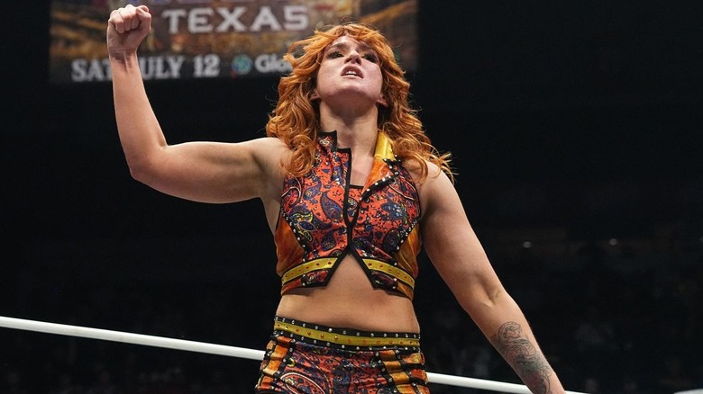 Jaime Hayter raises a fist on "AEW Dynamite"