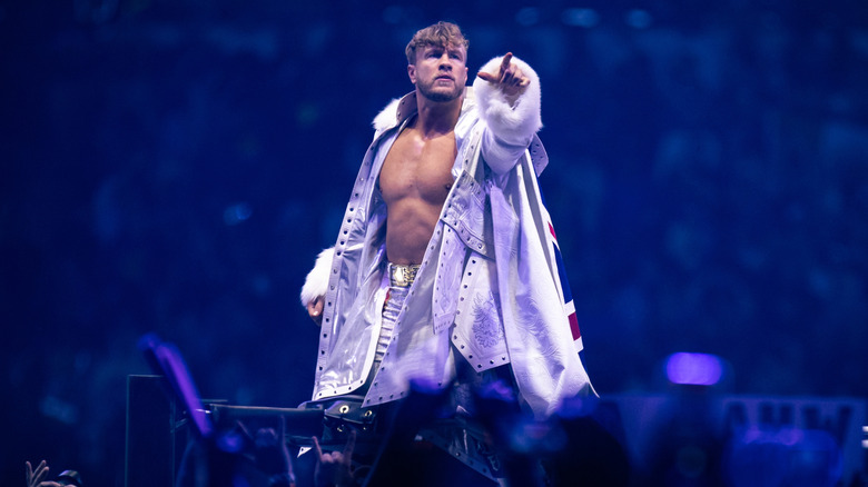 Will Ospreay makes an entrance