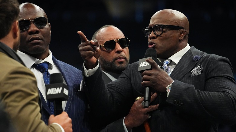 Bobby Lashley and MJF face one another in the ring