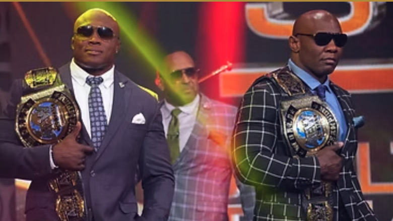 The Hurt Syndicate make their way to the ring on "AEW Dynamite"
