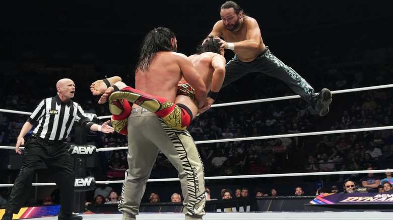 The Young Bucks and Speedball Mike Bailey on AEW Dynamite