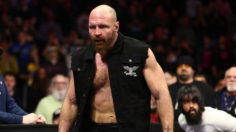Jon Moxley makes his entrance
