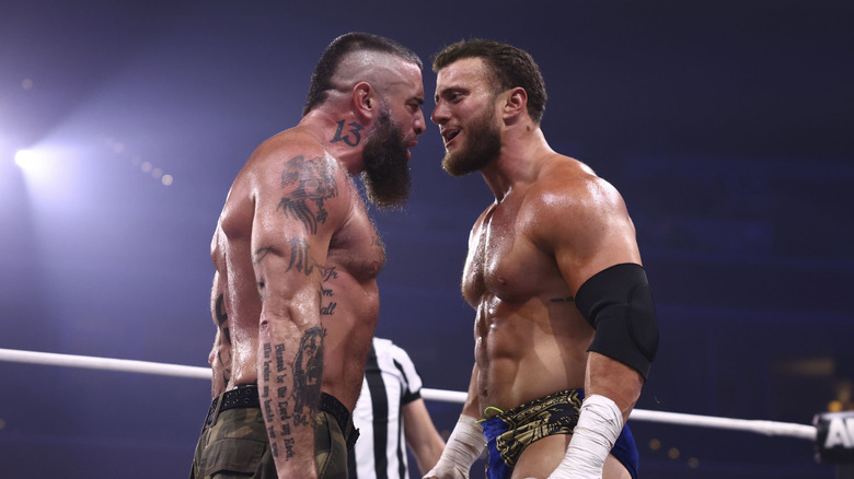 Mark Briscoe and MJF go face-to-face during a match on the June 17, 2026 edition of "AEW Dynamite."