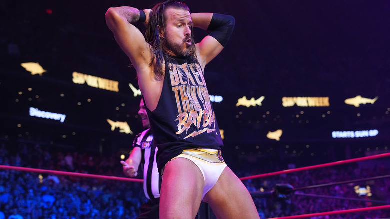 Adam Cole gyrating