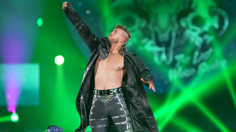 Will Ospreay makes an entrance
