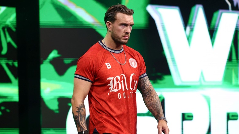 Will Ospreay makes an entrance