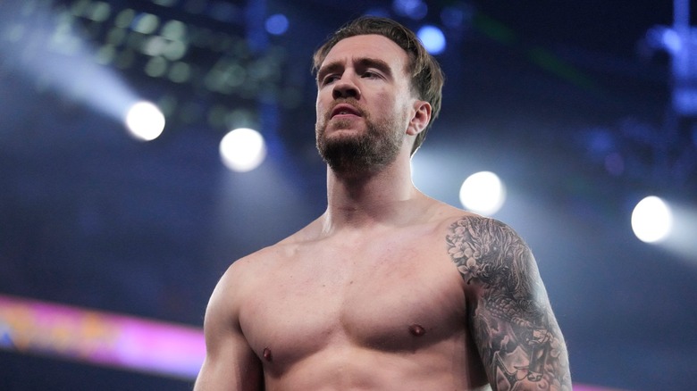 Will Ospreay looks stern