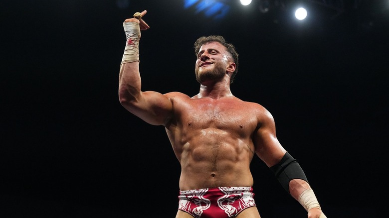 MJF shows off his ring