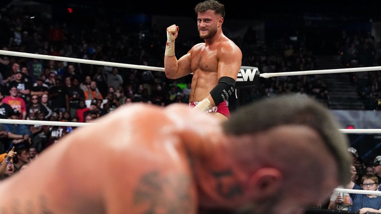 MJF prepares to punch Mark Briscoe