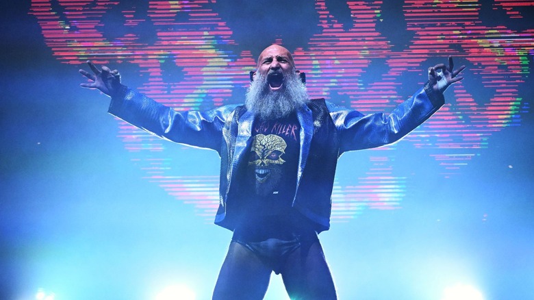 Tommaso Ciampa makes an entrance