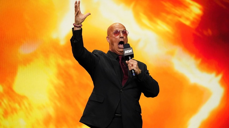 Don Callis makes a big, expressive face