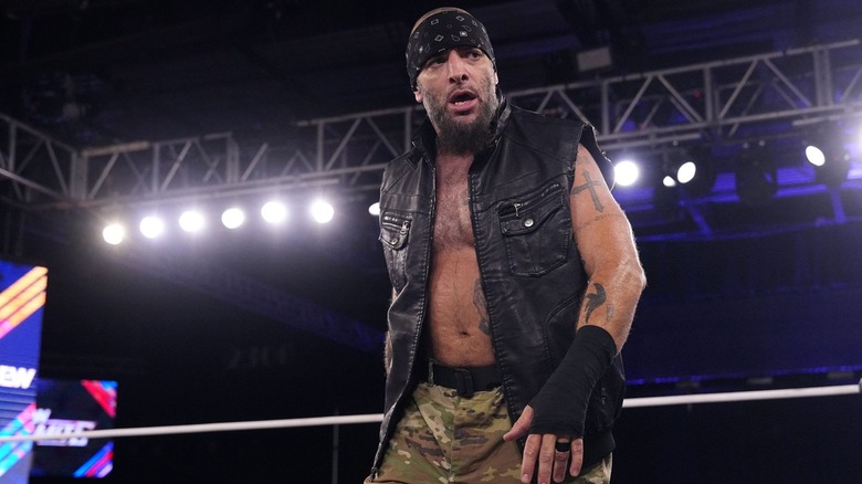 Mark Briscoe paces in the ring