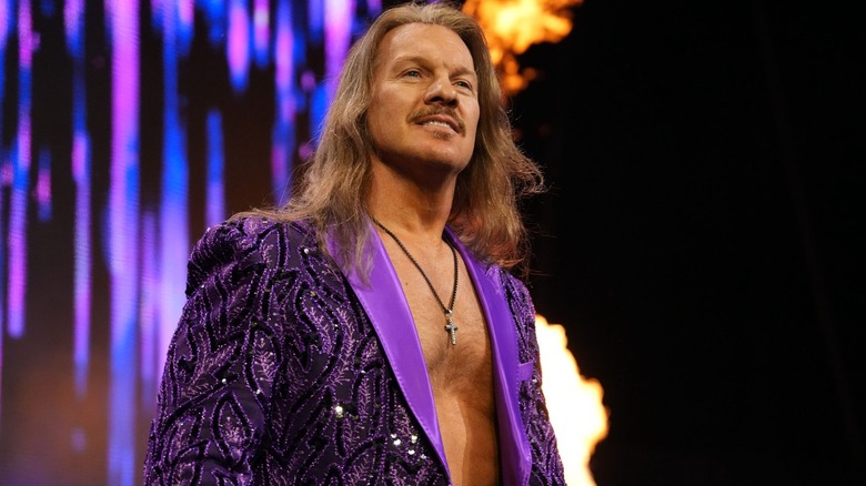 Chris Jericho makes an entrance