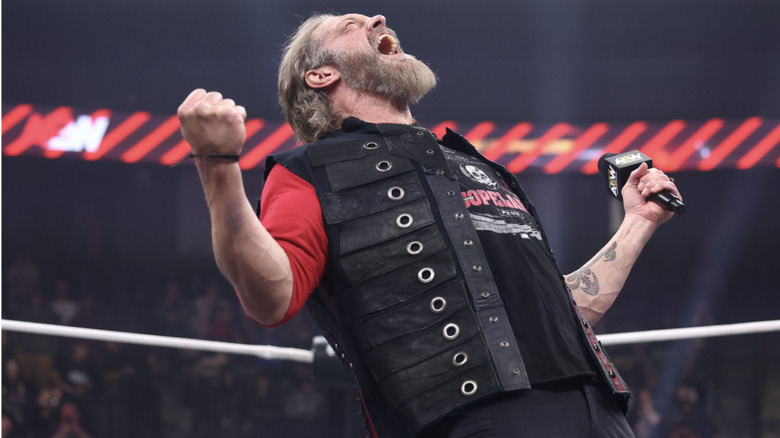 Copeland screaming in the ring
