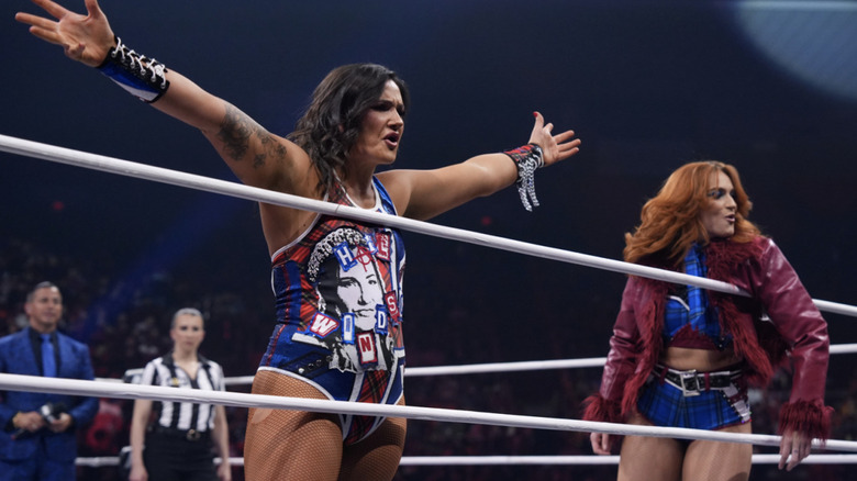 The Brawling Birds in the ring