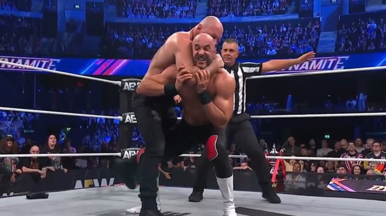 Jon Moxley wrestles Claudio Castagnoli