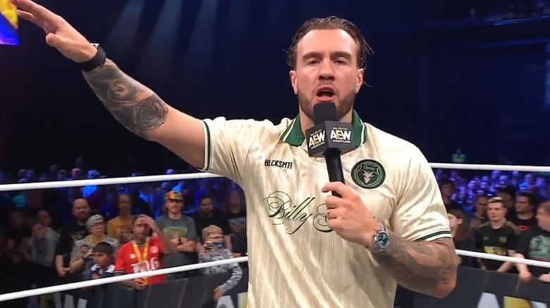 Will Ospreay talks in the ring