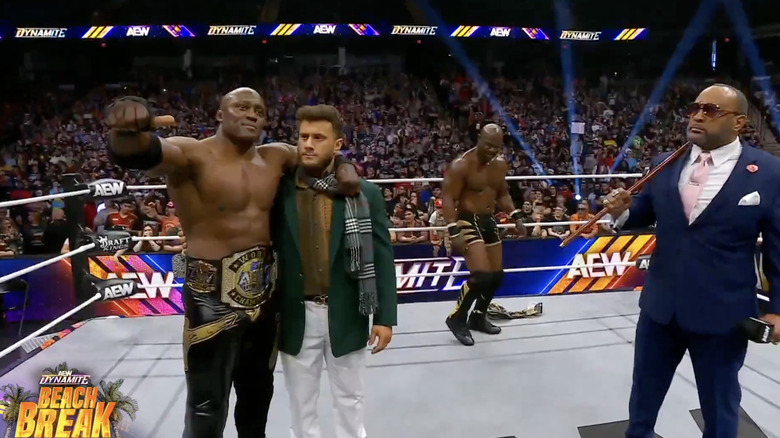 Lashley about to give his answer to MJF