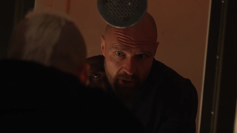 Jon Moxley and Darby Allin in a backstage segment
