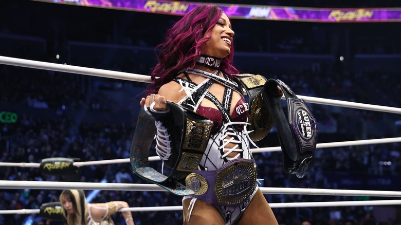 Mercedes Mone makes an entrance