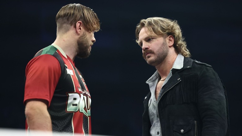 "Hangman" Adam Page and Will Ospreay face off