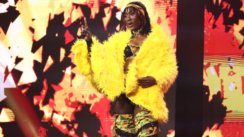 Queen Aminata's entrance
