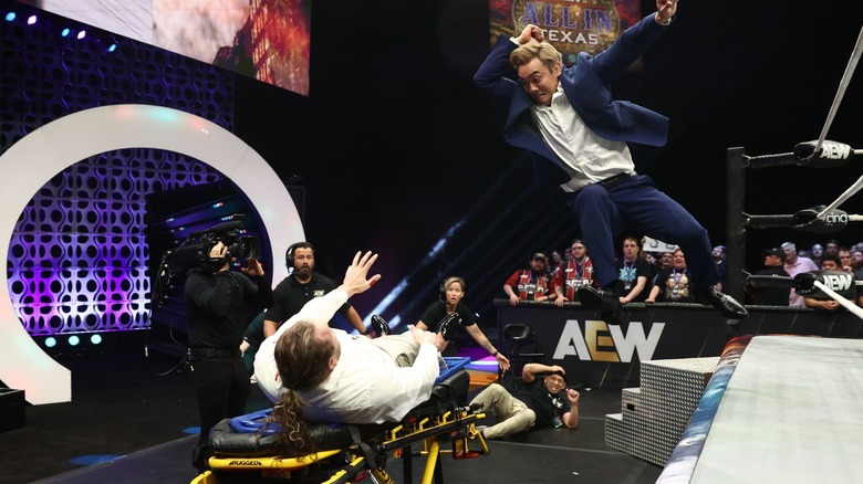 Kenny Omega and Kazuchika Okada at AEW Summer Blockbuster 2025