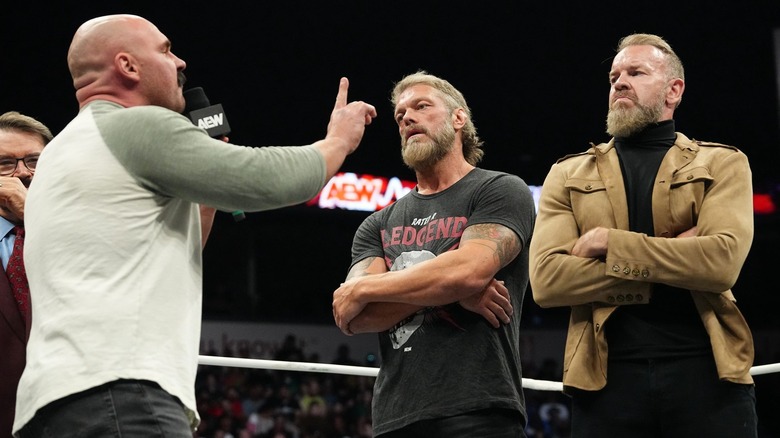 FTR with Adam Copeland and Christian Cage on AEW Dynamite
