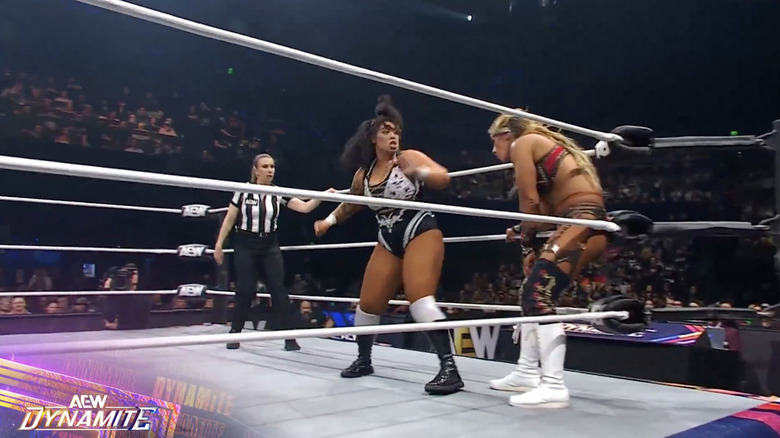 Nightingale and Bayne in the ring