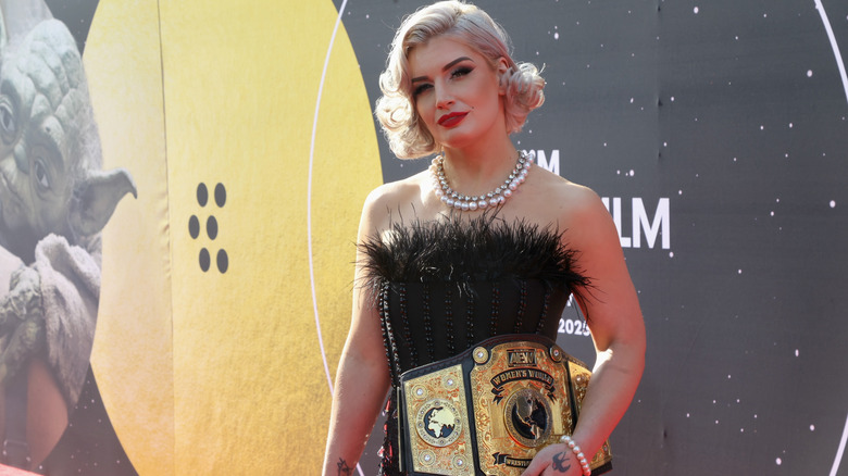 Storm with her title at a TCM event