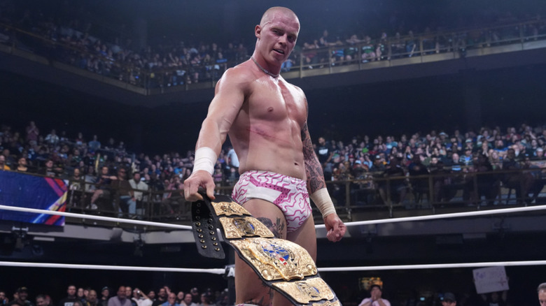Fletcher with his International Championship