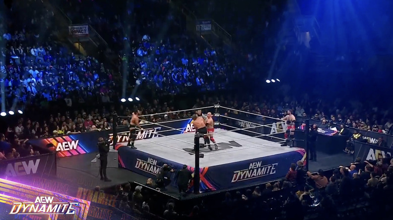 All four men in the ring