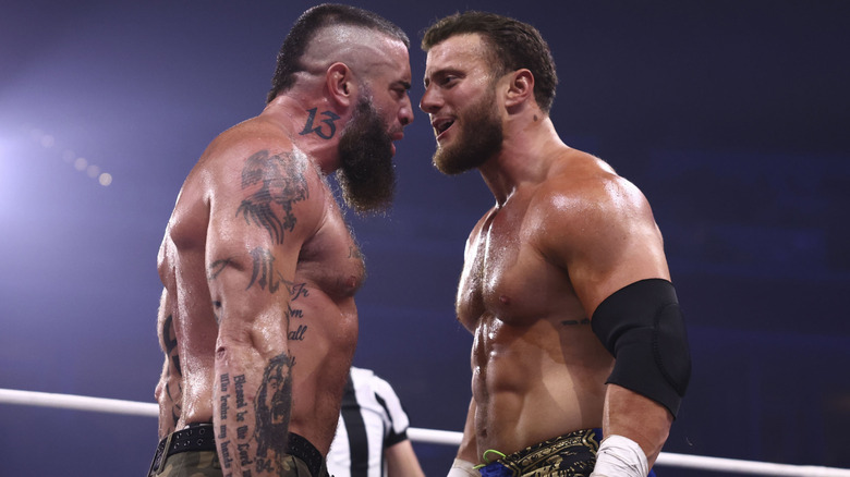 Mark Briscoe and MJF go face-to-face during a match on the June 17, 2026 edition of "AEW Dynamite."