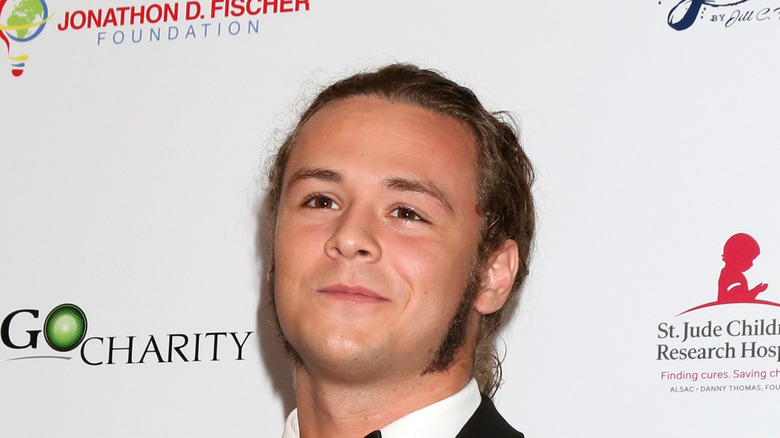 Jungle Boy at a press event 