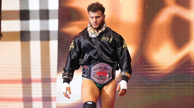 MJF making his way to the ring 