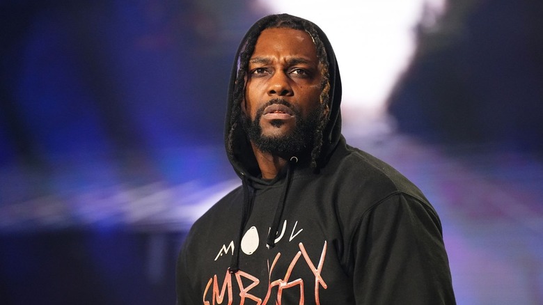 Swerve Strickland posing in AEW