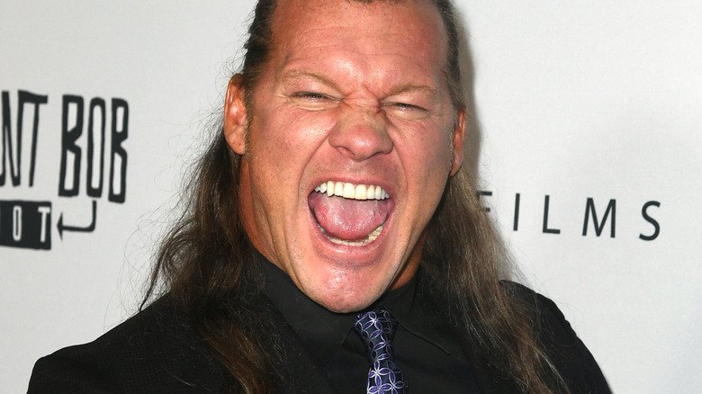 Chris Jericho posing at a premiere 