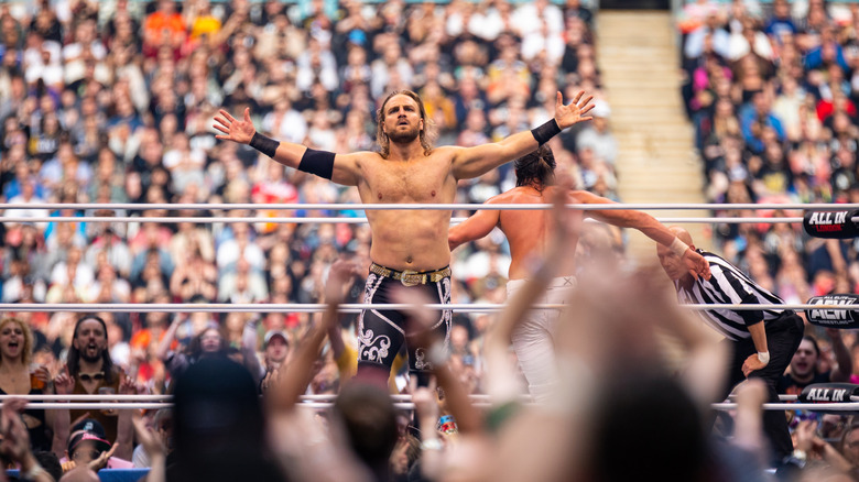 Hangman Page makes his entrance