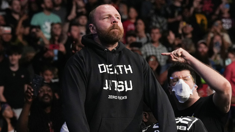 Jon Moxley at ringside