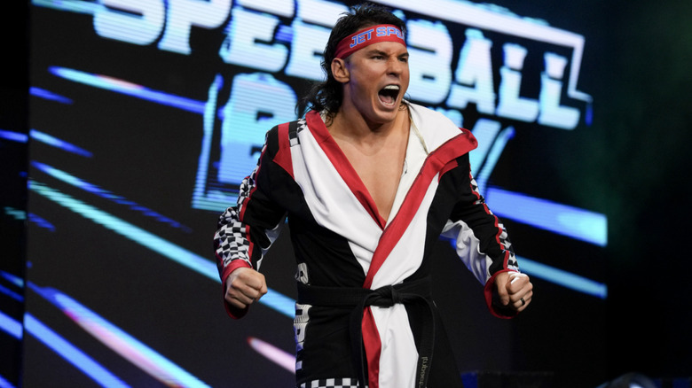 Bailey posing on the entrance ramp