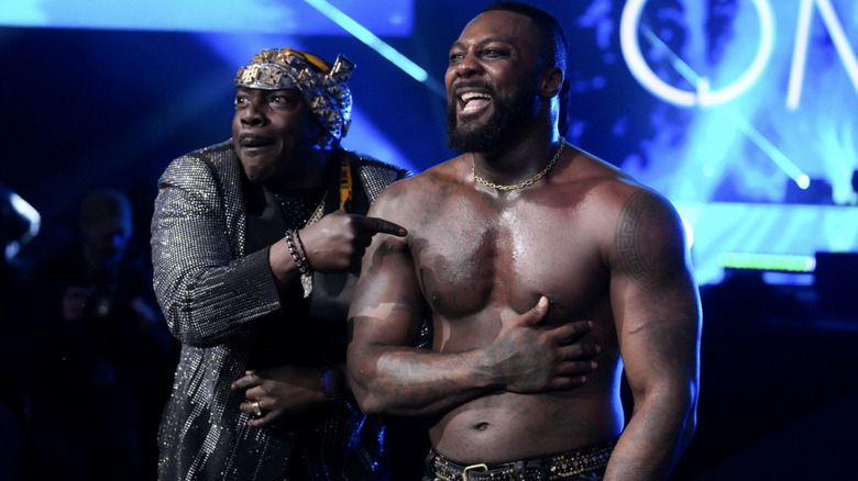 Nana and Strickland on the entrance ramp at Revolution