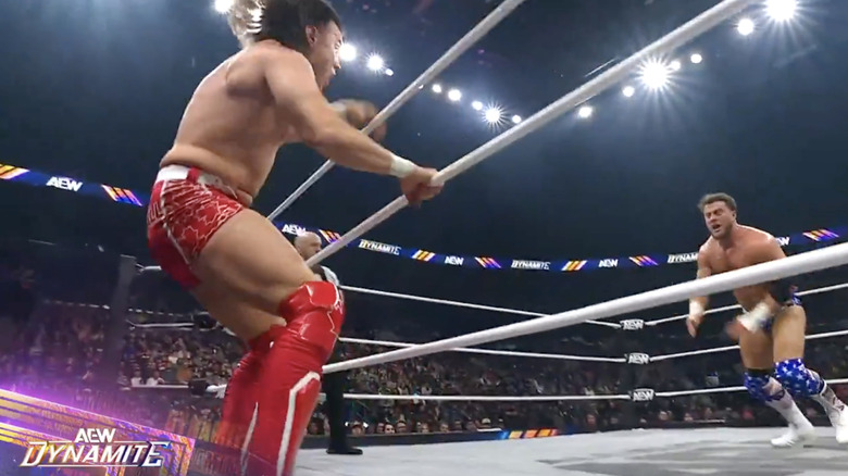 Bailey and MJF in the ring