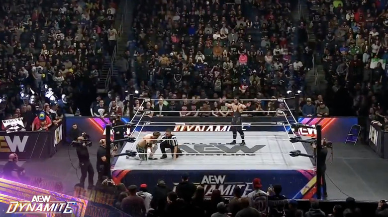 Ospreay and PAC in the ring