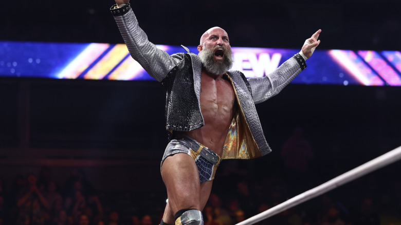 Ciampa posing on the ropes