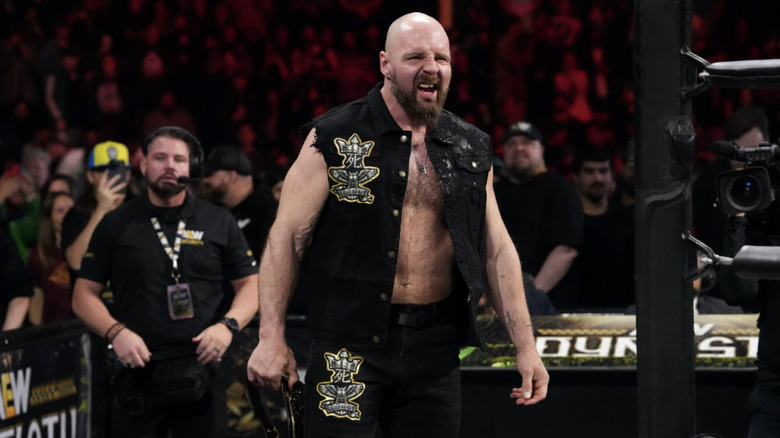 Moxley in the ringside area at AEW Dynasty
