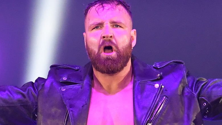 Jon Moxley wearing leather jacket