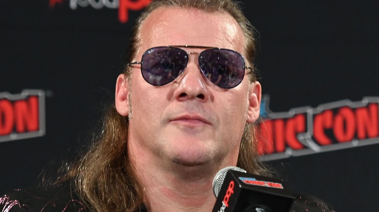 Chris Jericho wearing sunglasses
