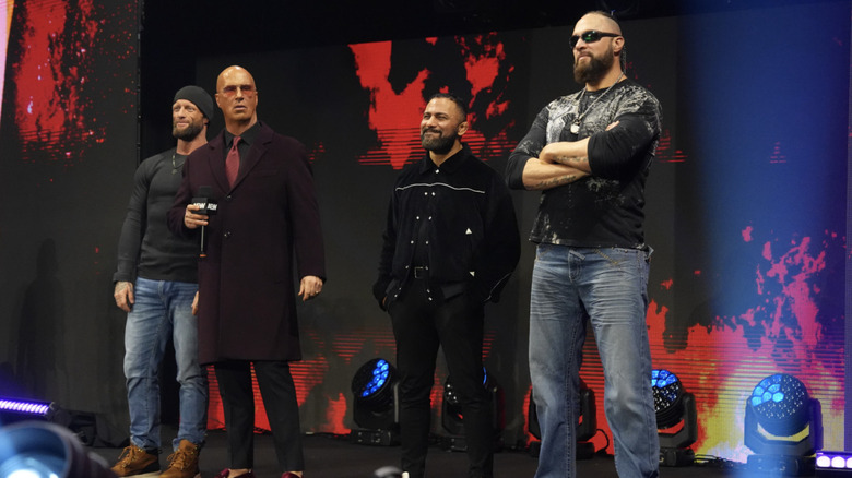 Several members of The Don Callis Family on the entrance ramp