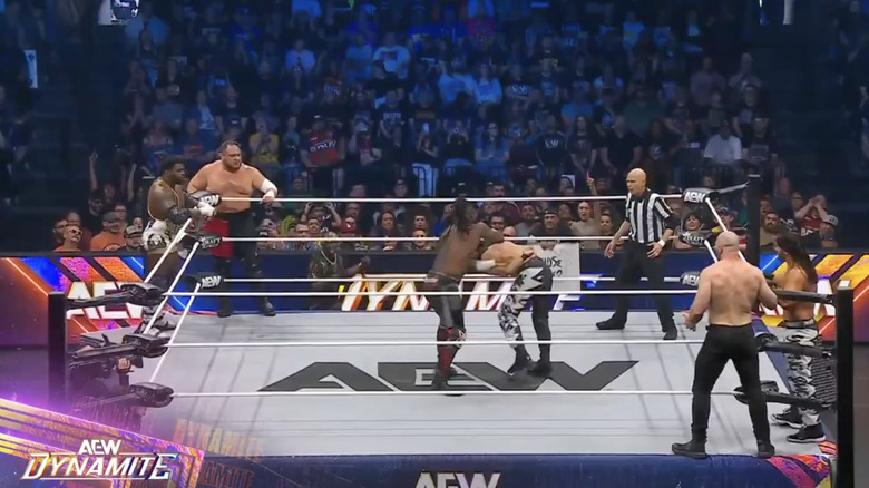 The six men in the ring